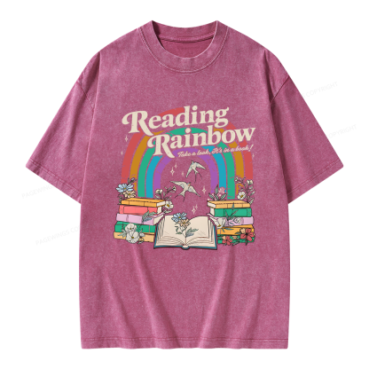 Pagewings Take A Look It's In A Book Unisex Washed T-shirt