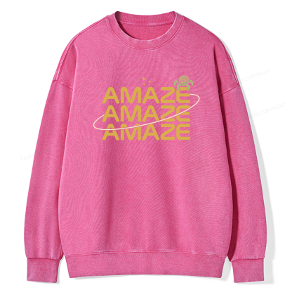 Pagewings Amaze Unisex Washed Sweatshirt