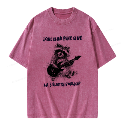 Pagewings What's More Punk Than The Public Library Unisex Washed T-shirt