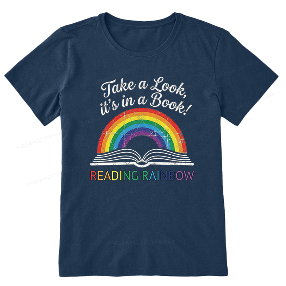 Pagewings Reading With Rainbow Unisex Classic T-shirt