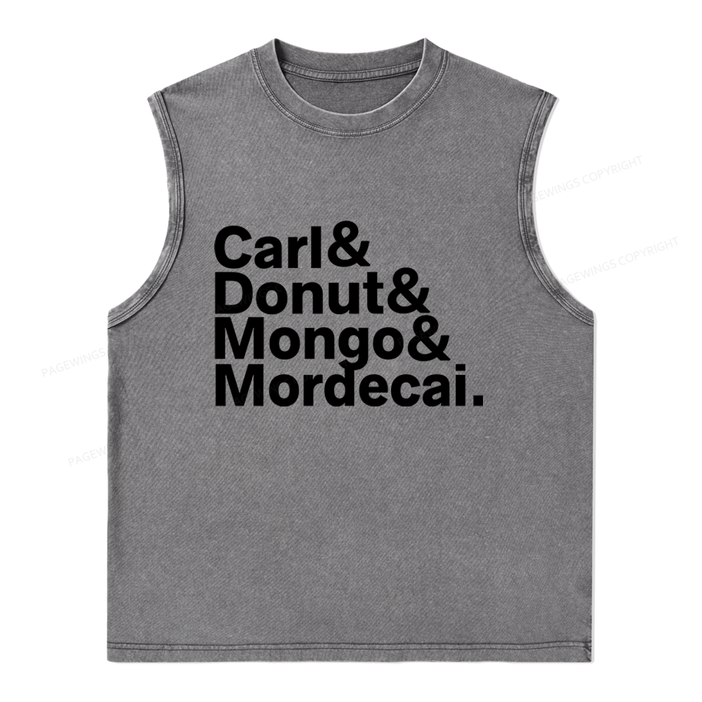 Pagewings Sci-Fi Book Lovers Unisex Washed Tank Top