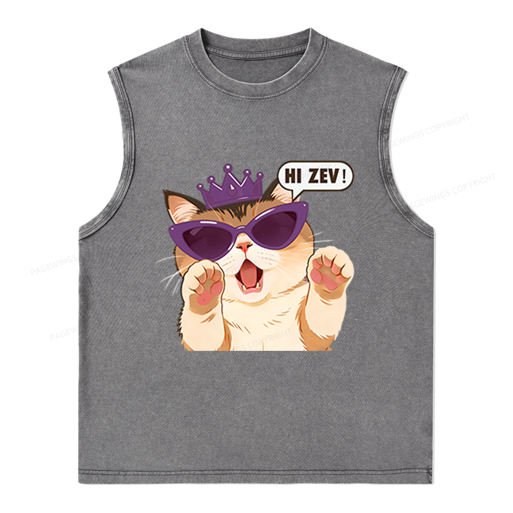 Pagewings Sci-Fi Book Lover Unisex Washed Tank Top