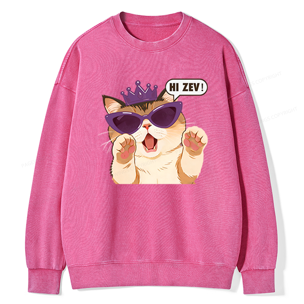 Pagewings Sci-Fi Book Lover Unisex Washed Sweatshirt
