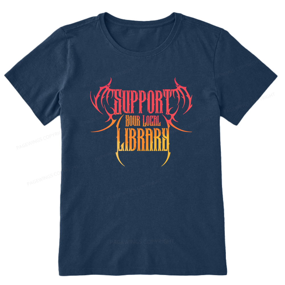 Pagewings Support Your Local Library Unisex Classic T-shirt