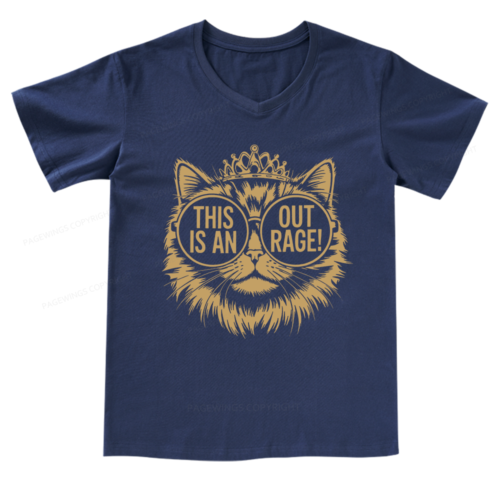Pagewings This Is An Outrage V-neck T-shirt