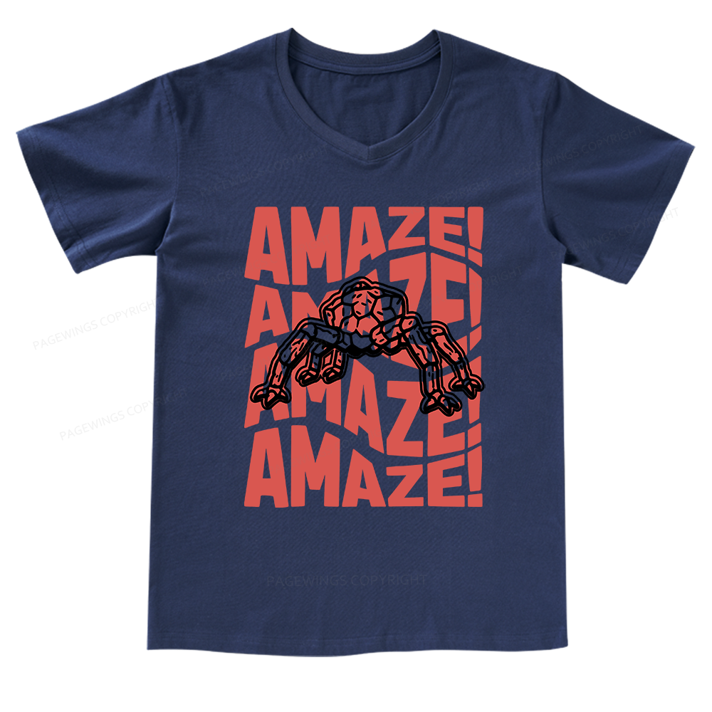 Pagewings Space V-neck T-shirt