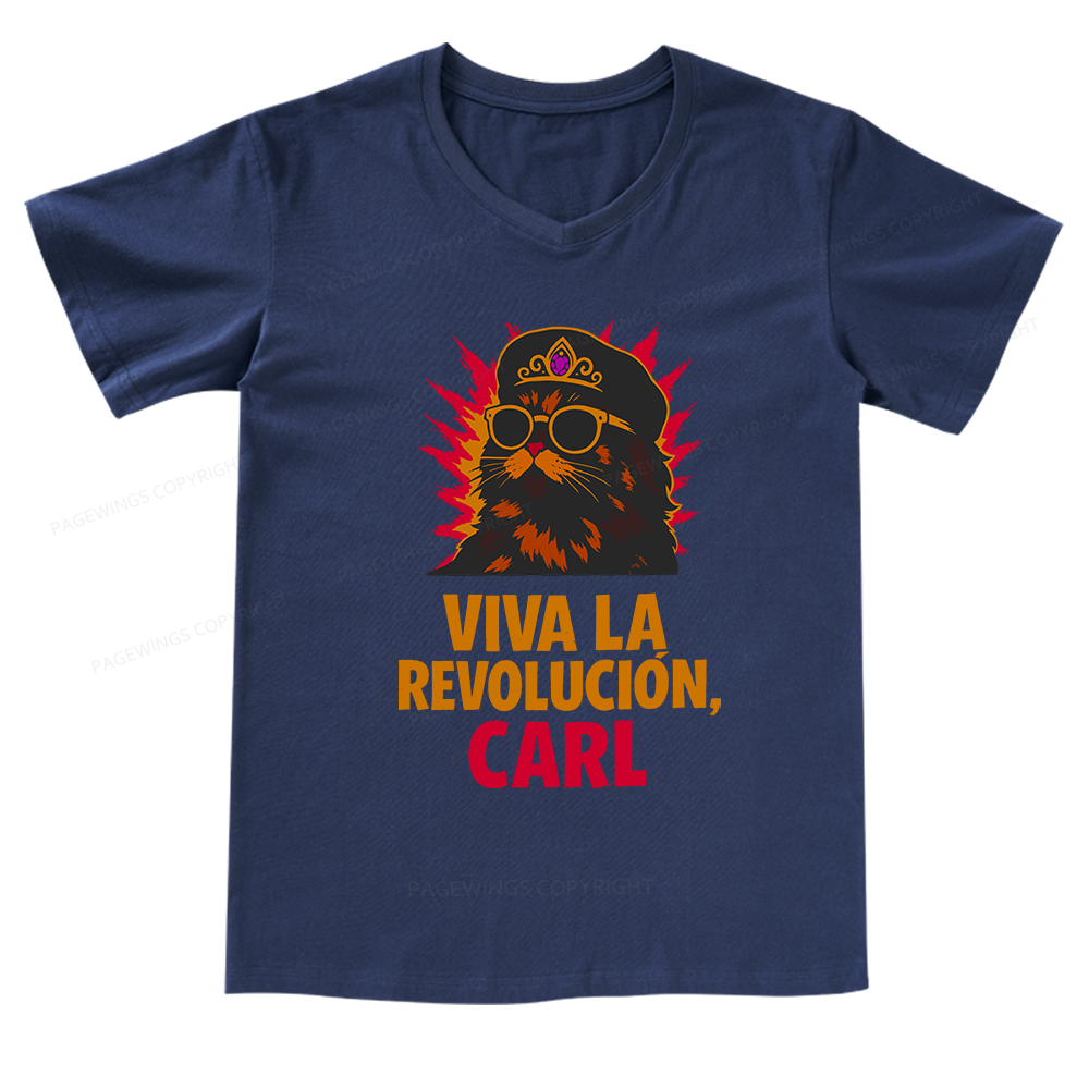 Pagewings Viva La Revolucion V-neck T-shirt