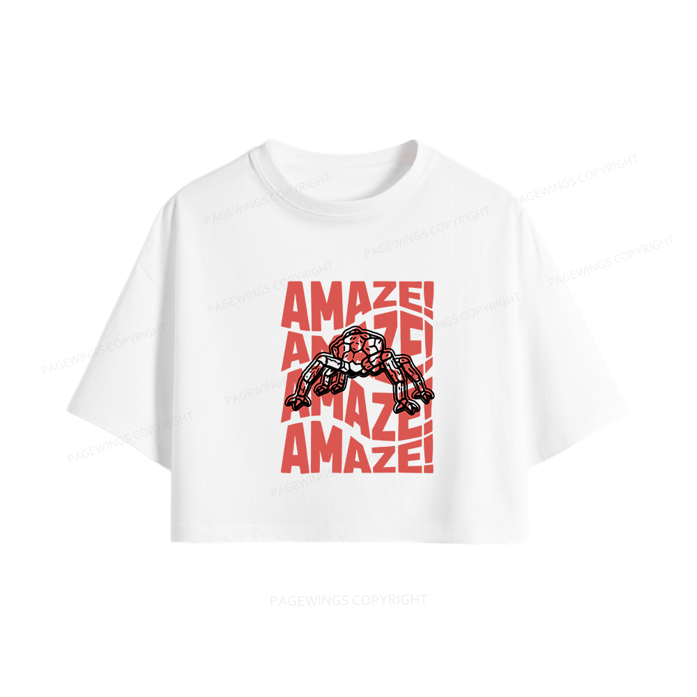 Pagewings Space Women Crop Tops