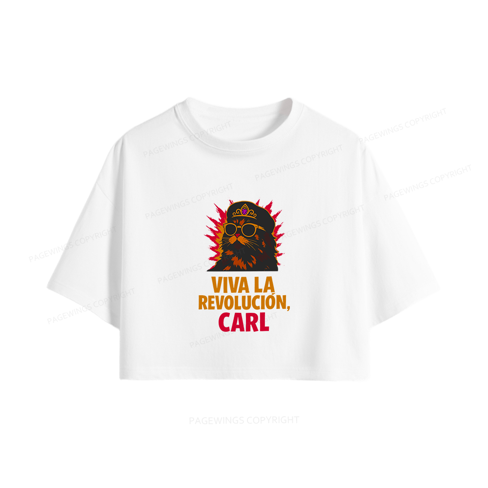 Pagewings Viva La Revolucion Women Crop Tops