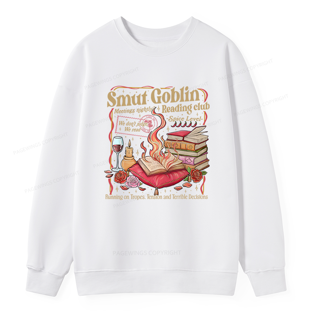 Pagewings Smut Goblin Dark Romance Bookish Unisex Classic Sweatshirt