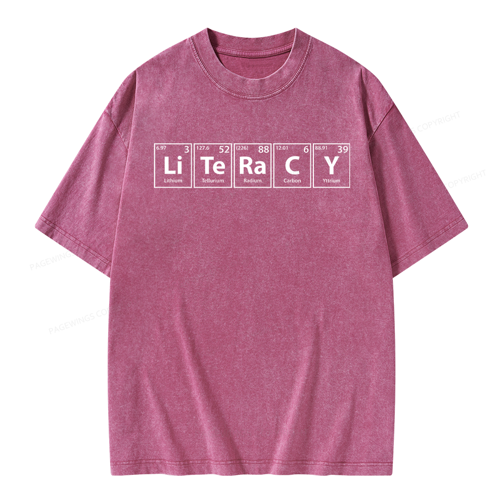Pagewings Literacy Unisex Washed T-shirt