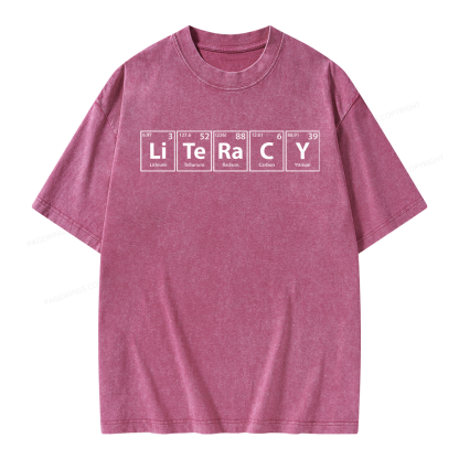 Pagewings Literacy Unisex Washed T-shirt
