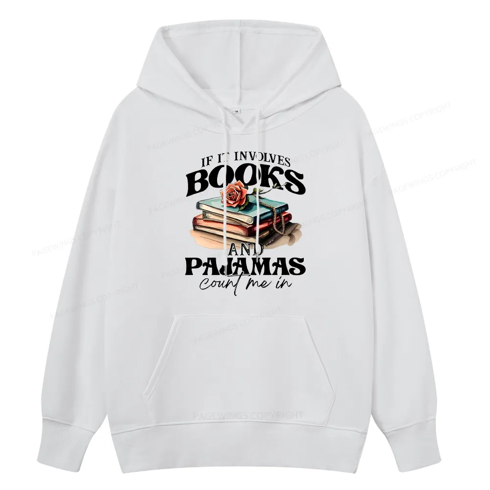 Pagewings Books And Pajamas Unisex Classic Hoodie