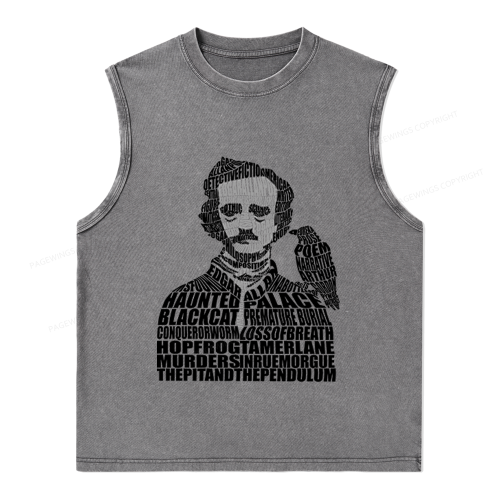 Pagewings Literature Lover Unisex Washed Tank Top