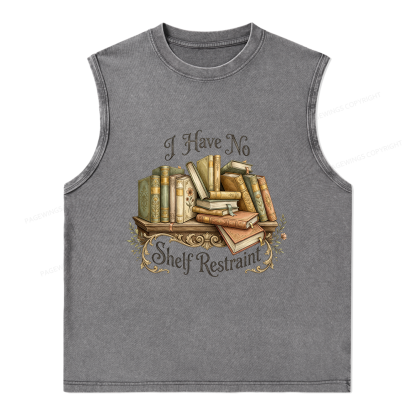 Pagewings I Have No Shelf Restraint Unisex Washed Tank Top