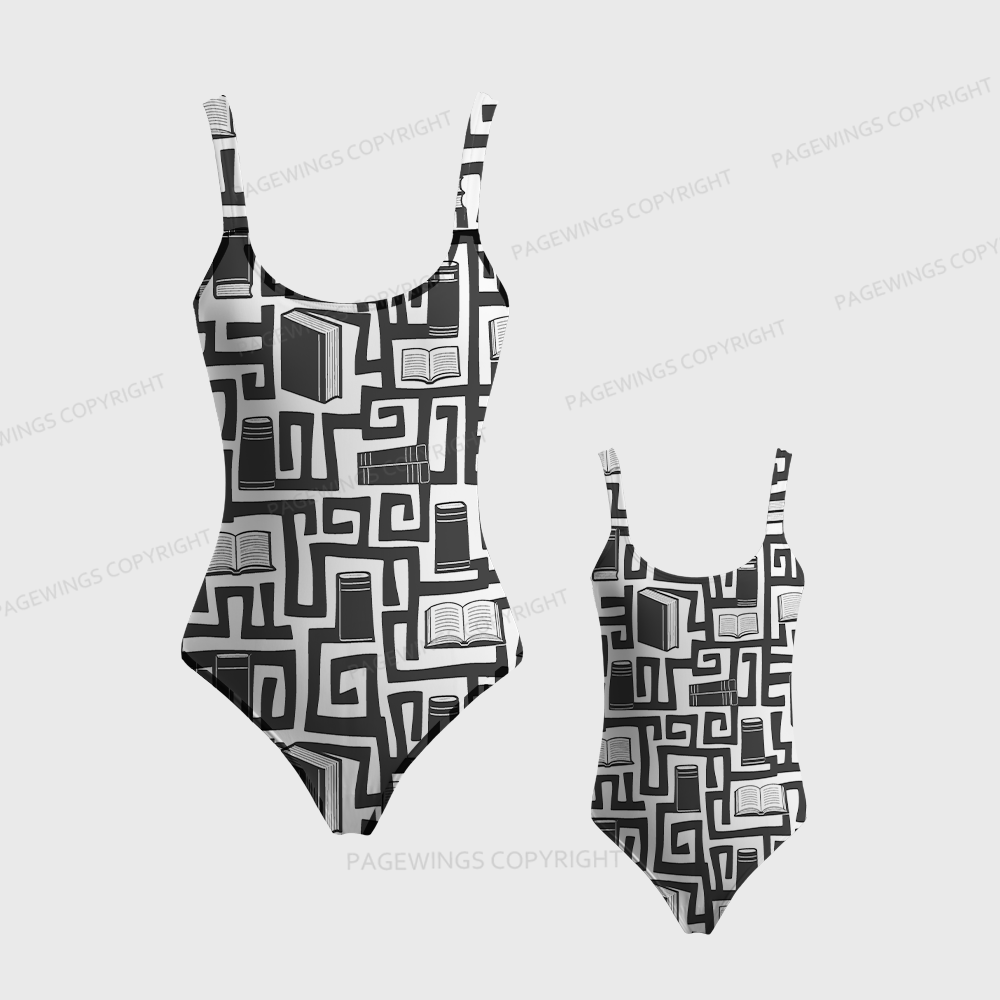 Pagewings Books Are My Jam One-Piece Swimsuit 