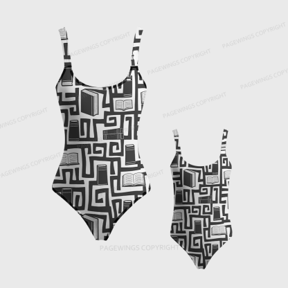 Pagewings Books Are My Jam One-Piece Swimsuit 