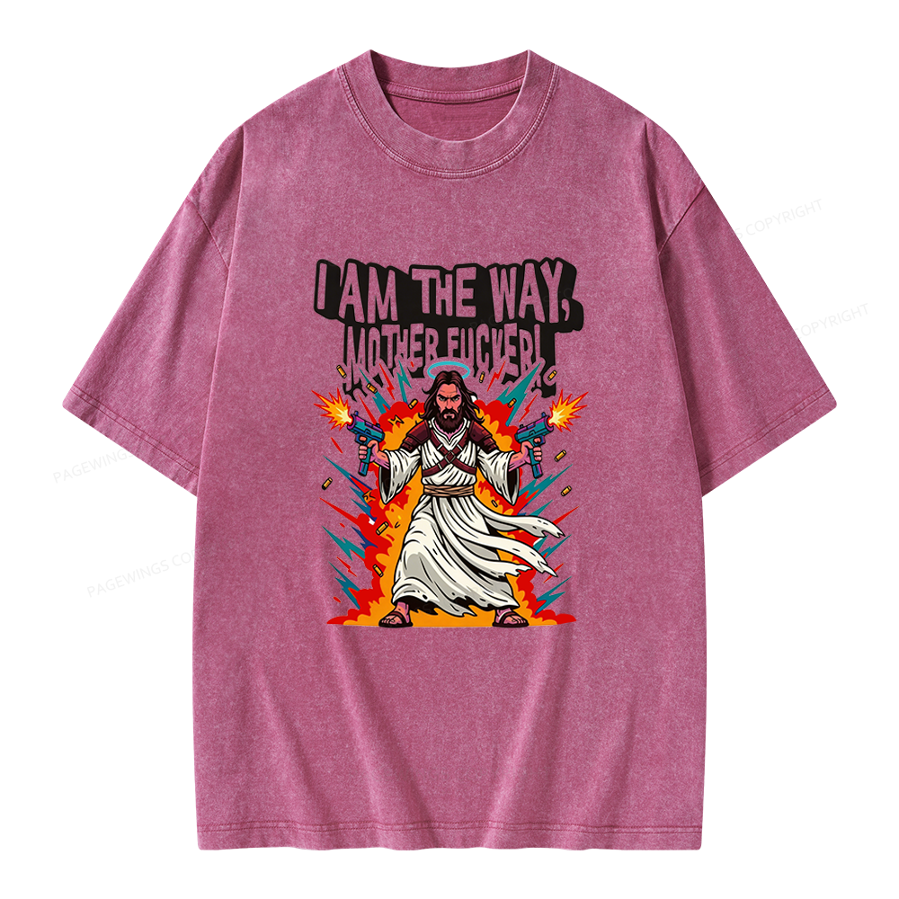Pagewings I Am The Way Unisex Washed T-shirt