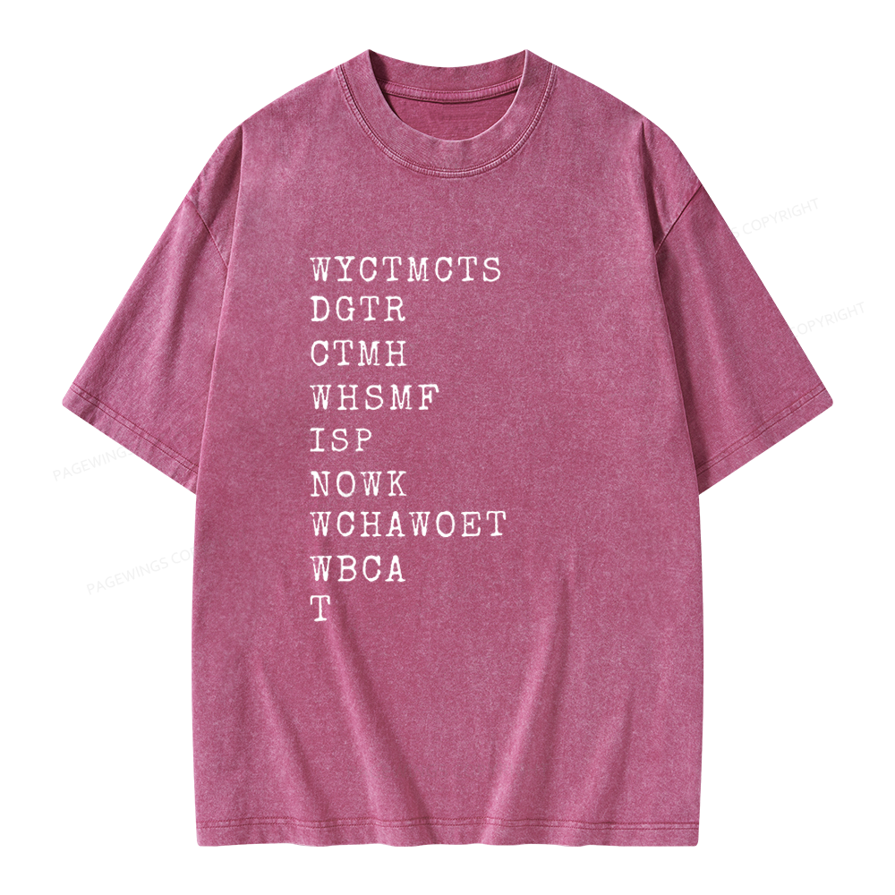 Pagewings Will You Come To My Cottage This Summer Unisex Washed T-shirt