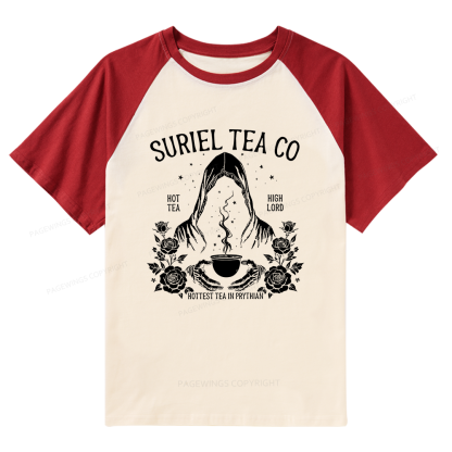 Pagewings Suriel Tea Co Raglan T-shirt