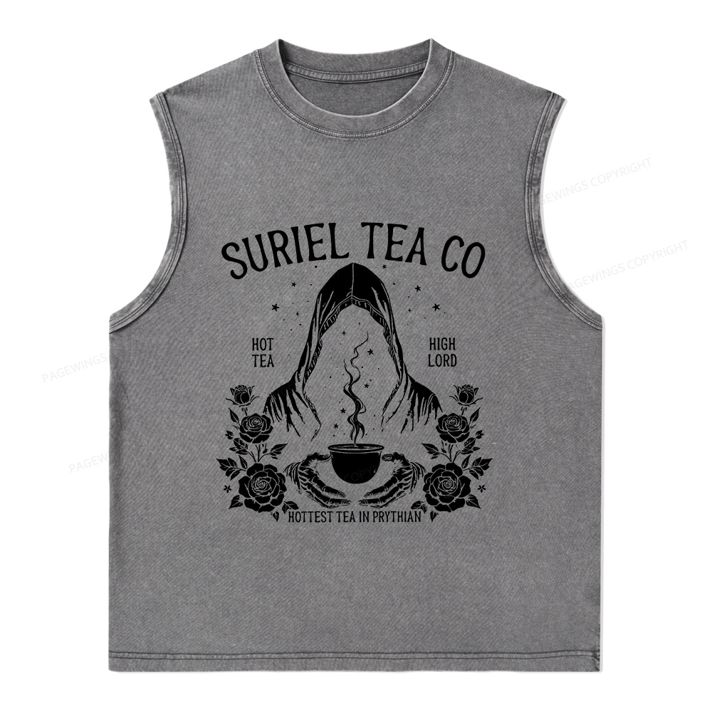 Pagewings Fantasy Reader Unisex Washed Tank Top