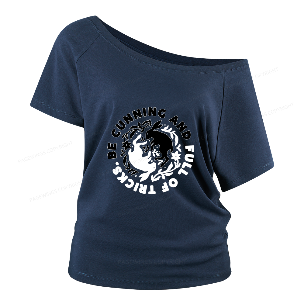 Pagewings Be Cunning And Full Of Tricks Women Off Shoulder T-shirts