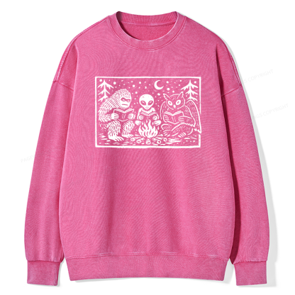 Pagewings Book Lover Unisex Washed Sweatshirt