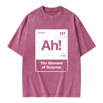 Pagewings The Element Of Surprise Unisex Washed T-shirt