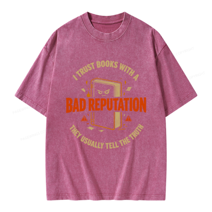 Pagewings Banned Book Unisex Washed T-shirt