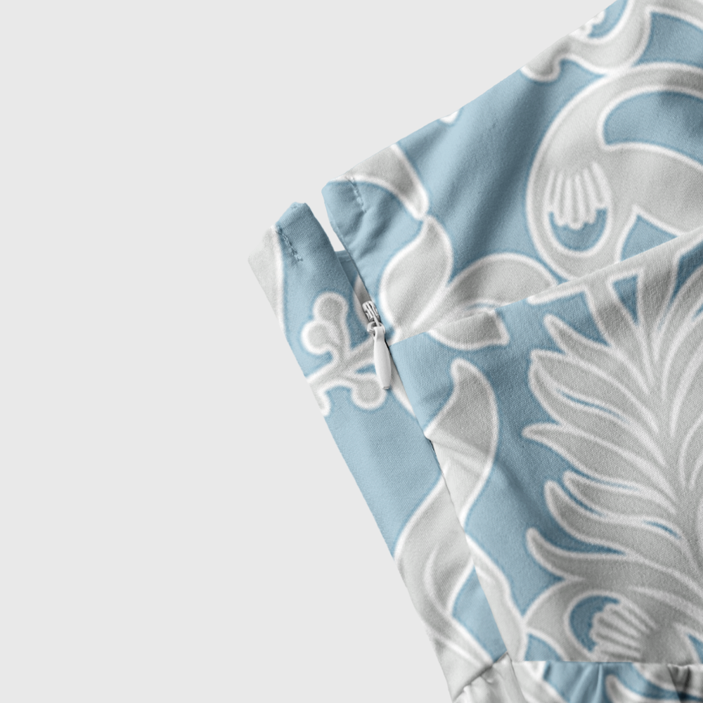 Pagewings Floral Open Book Tie Shoulder Maxi Dress