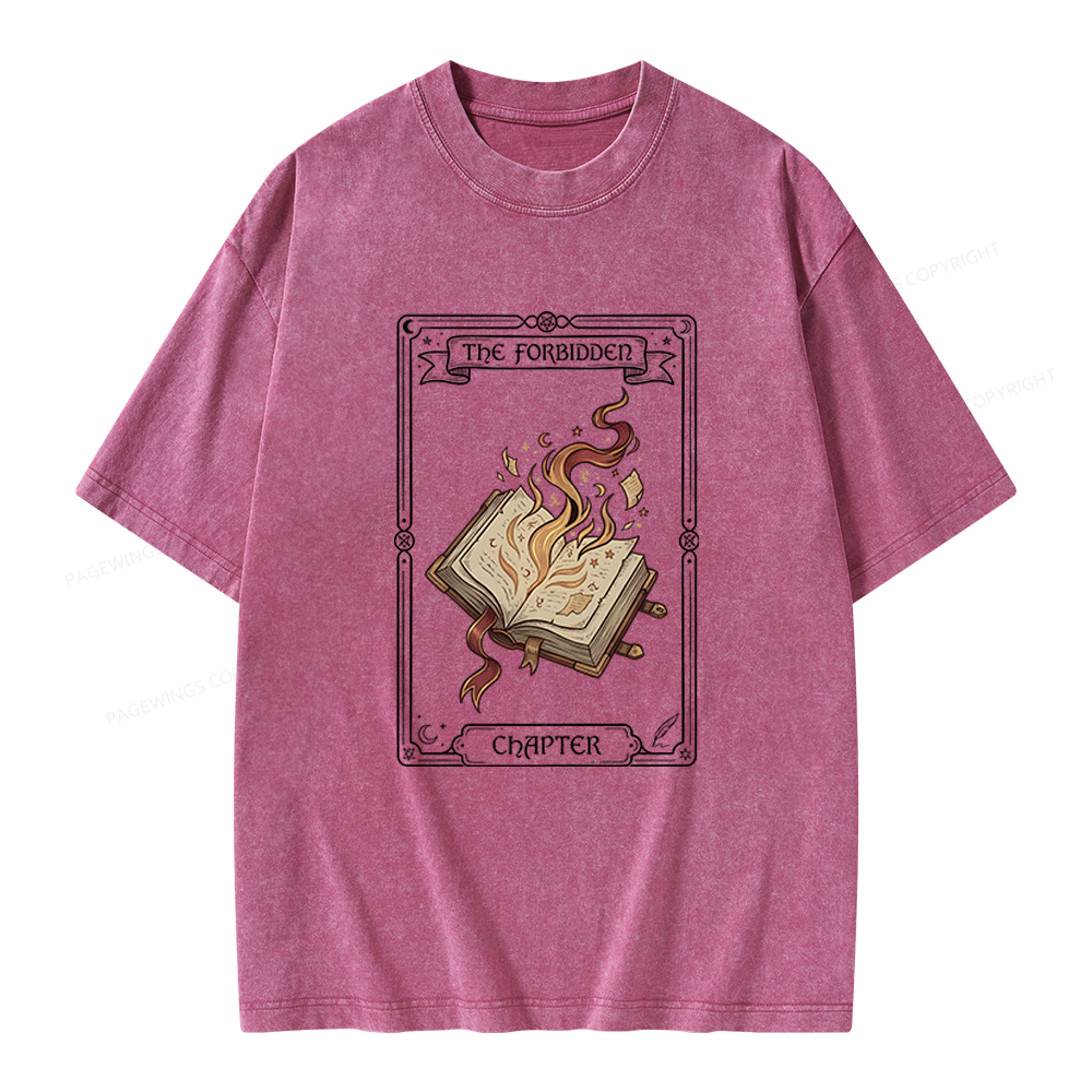 Pagewings The Forbidden Chapter Unisex Washed T-shirt