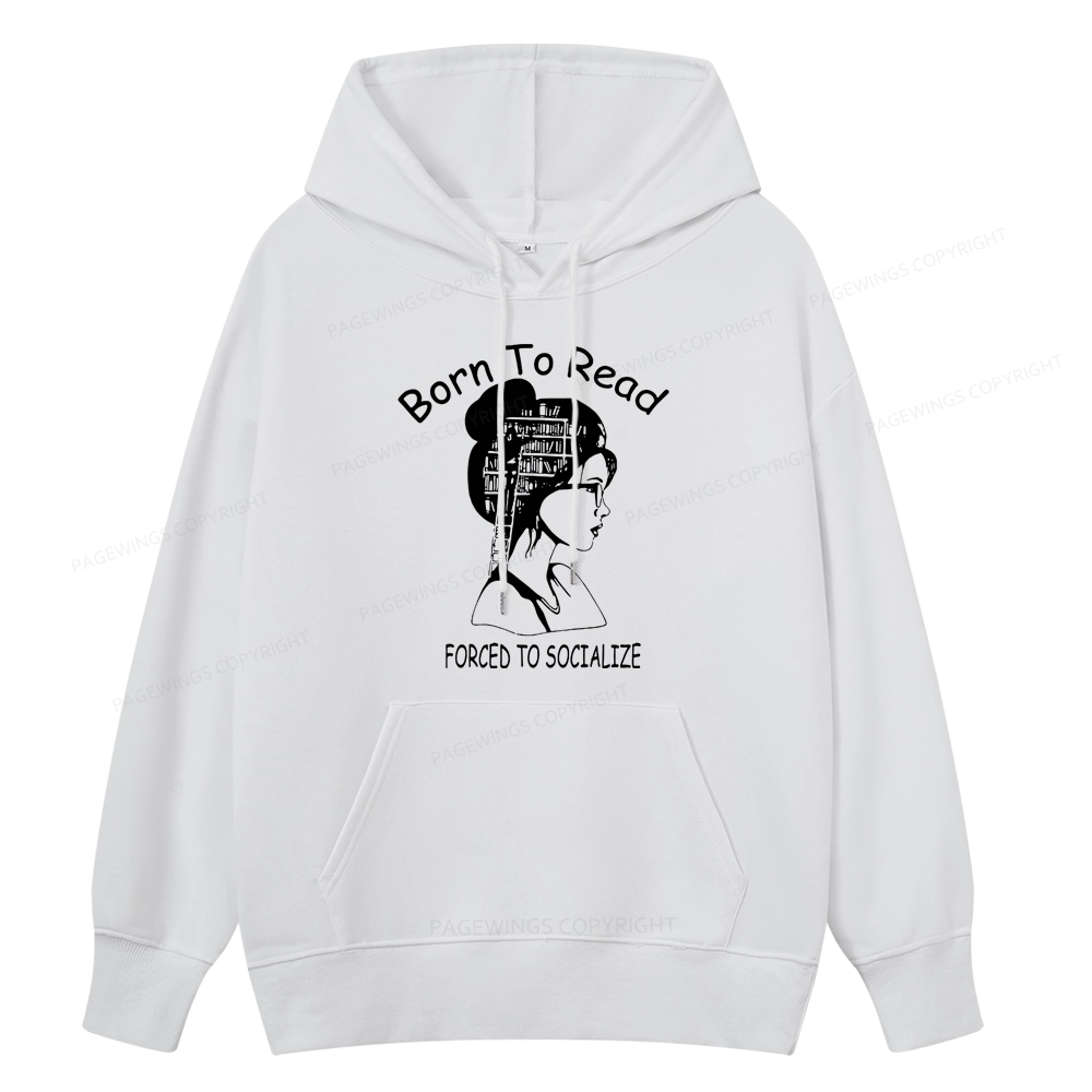 Pagewings Born To Read Unisex Classic Hoodie