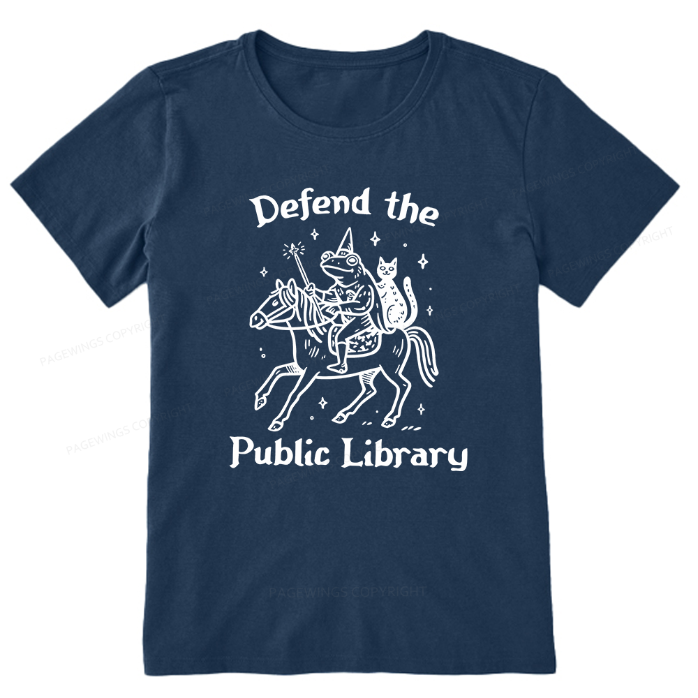 Pagewings Defend the Public Library Unisex Classic T-shirt