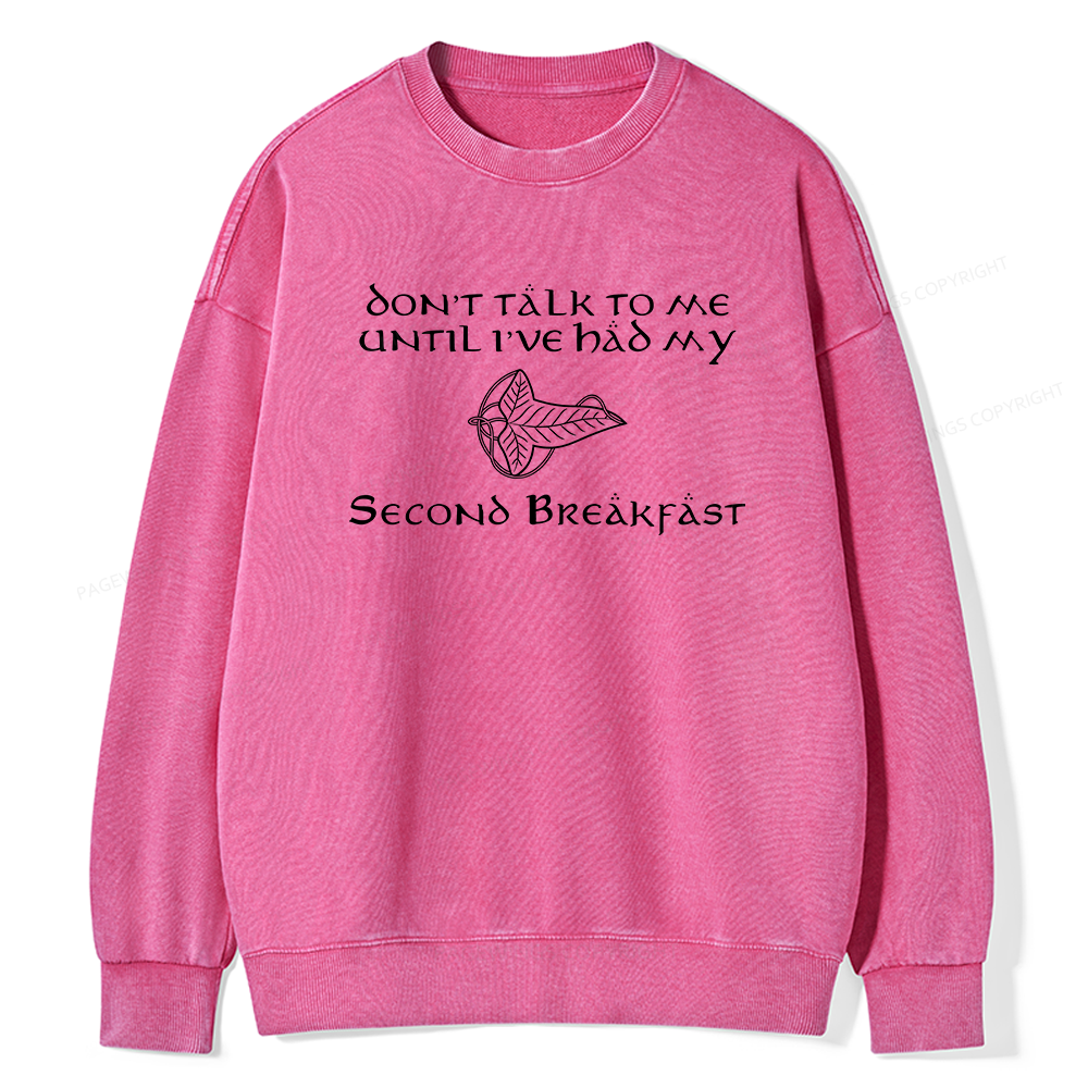 Pagewings Don't Talk To Me Unisex Washed Sweatshirt