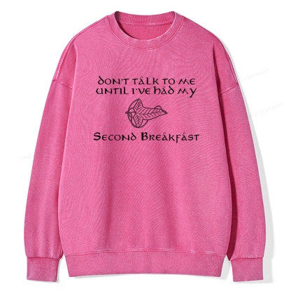 Pagewings Don't Talk To Me Unisex Washed Sweatshirt