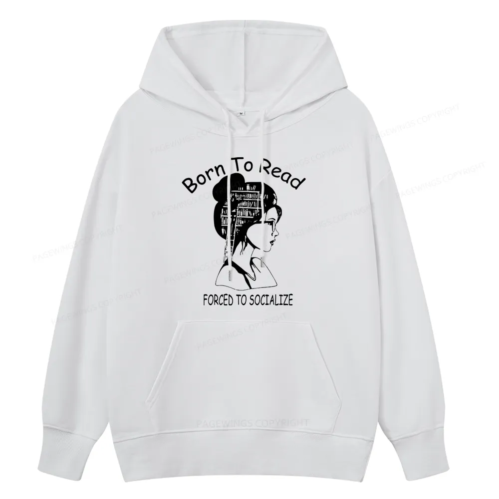 Pagewings Born To Read Unisex Classic Hoodie
