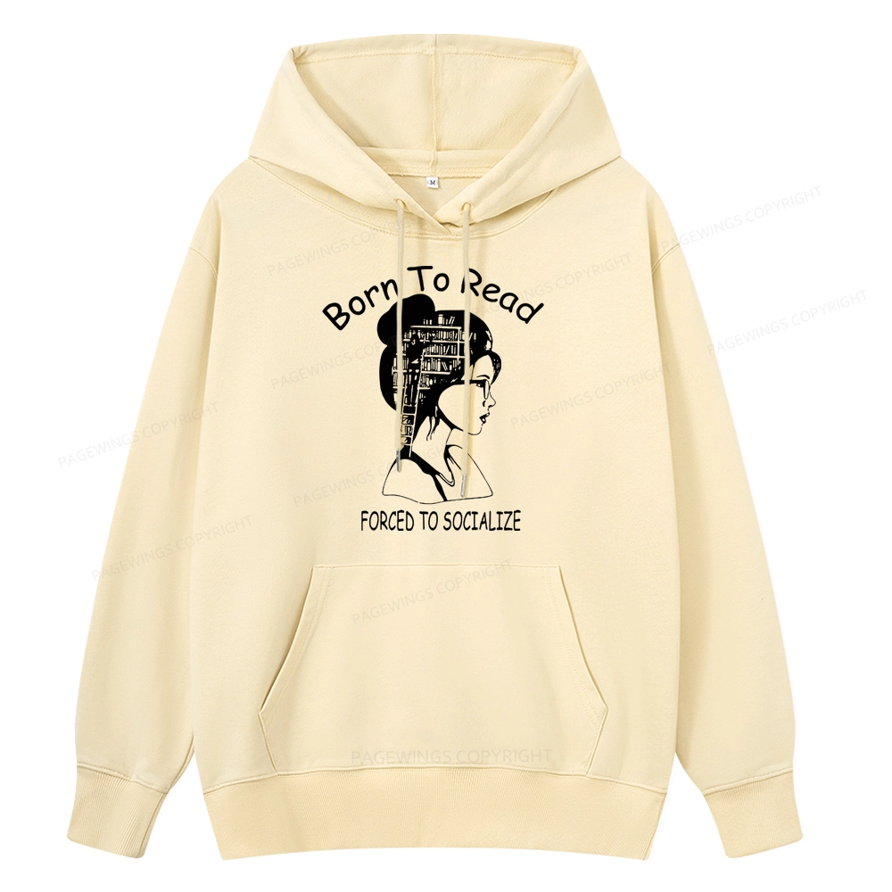 Pagewings Born To Read Unisex Classic Hoodie