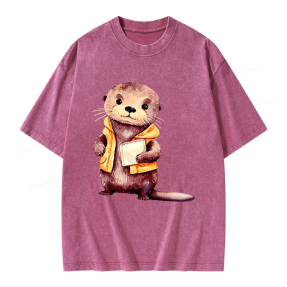 Pagewings Fantasy Books Lover Unisex Washed T-shirt