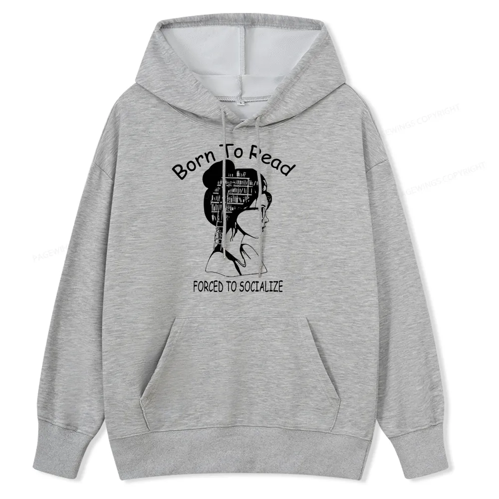 Pagewings Born To Read Unisex Classic Hoodie