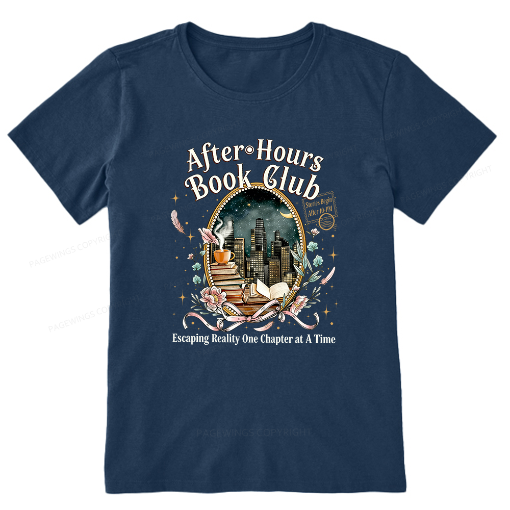 Pagewings After‑Hours Book Club Unisex Classic T-shirt