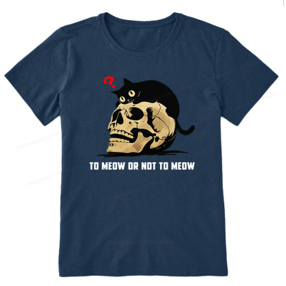 Pagewings To Meow Or Not To Meow Unisex Classic T-shirt