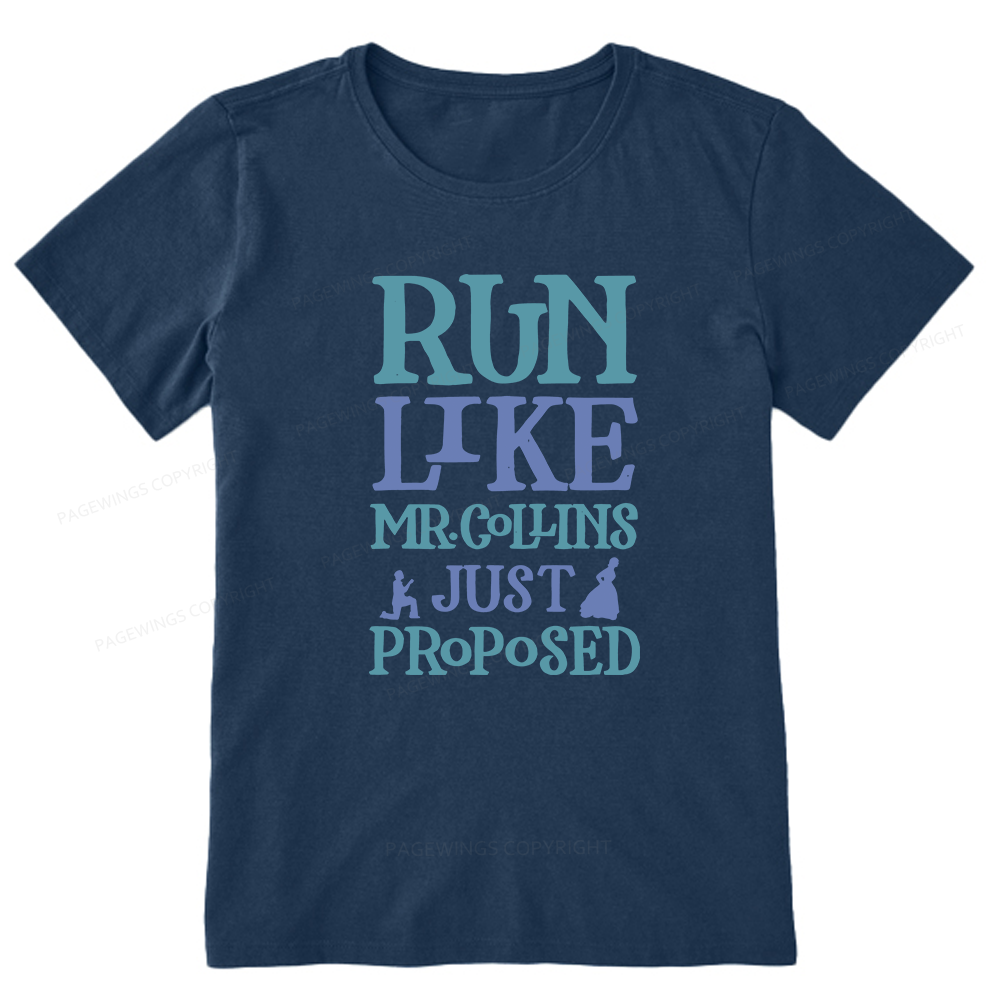 Pagewings Run Like Mr. Collins Unisex Classic T-shirt