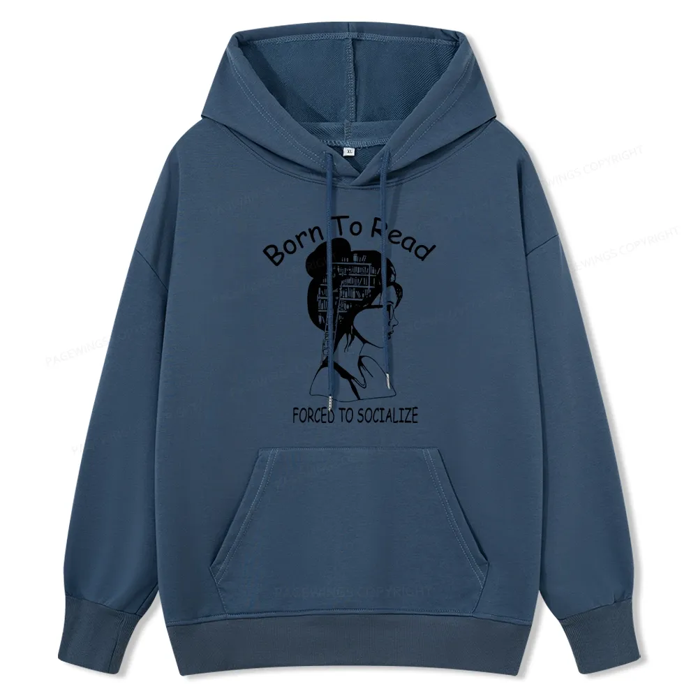 Pagewings Born To Read Unisex Classic Hoodie