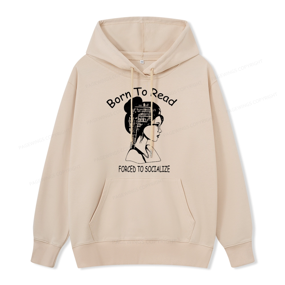 Pagewings Born To Read Unisex Classic Hoodie