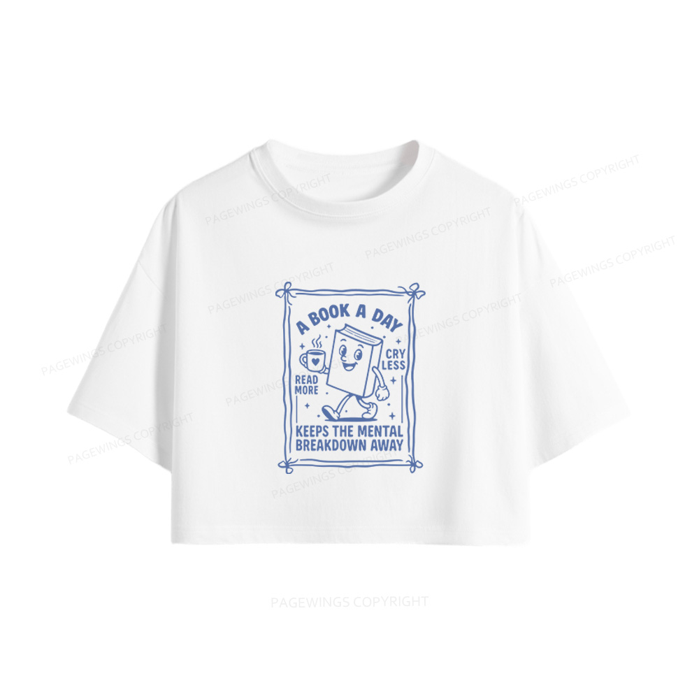 Pagewings A Book A Day Women Crop Tops
