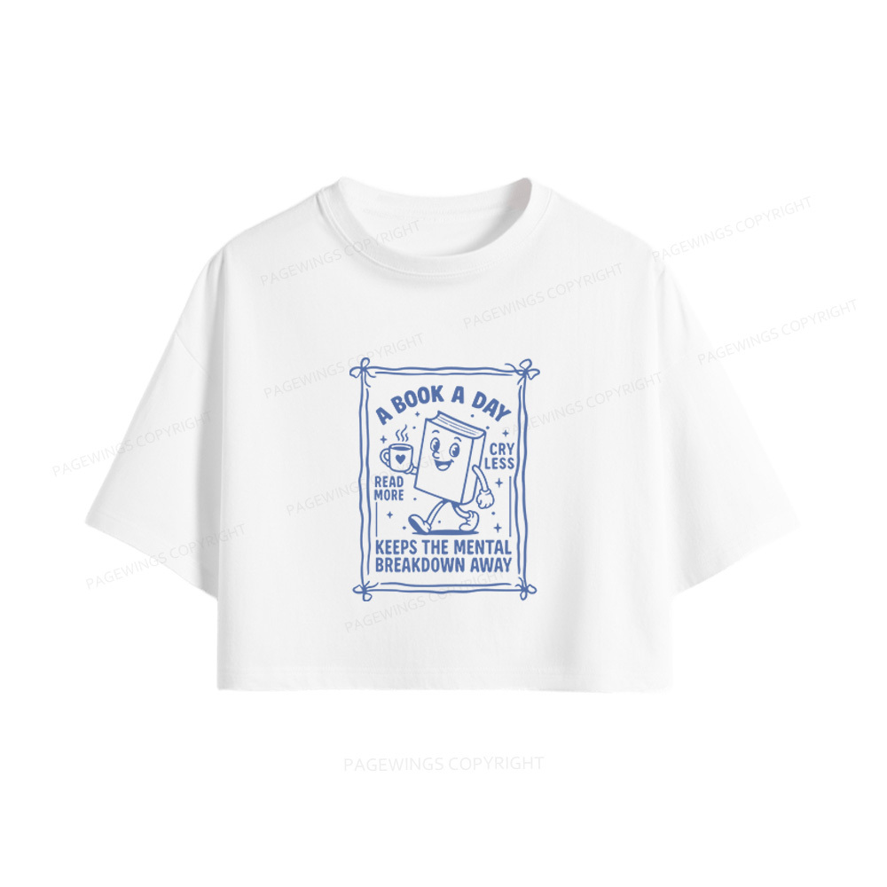 Pagewings A Book A Day Women Crop Tops