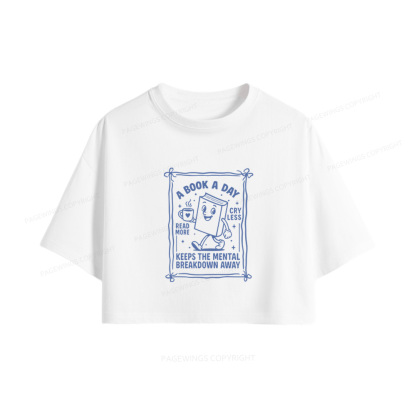 Pagewings A Book A Day Women Crop Tops