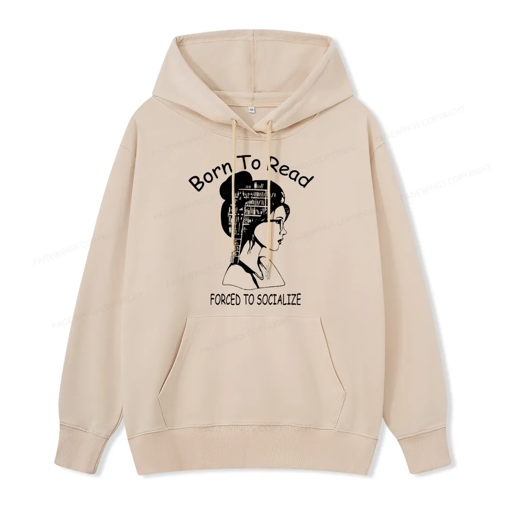 Pagewings Born To Read Unisex Classic Hoodie