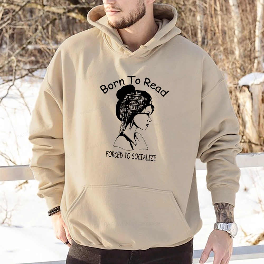 Pagewings Born To Read Unisex Classic Hoodie