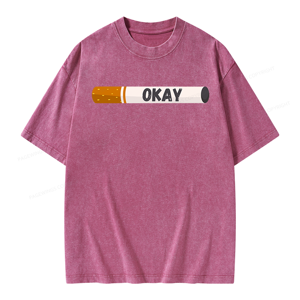 Pagewings Okay Unisex Washed T-shirt